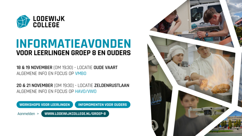 Informatieavonden leerlingen groep 8 en ouder(s)/verzorger(s)